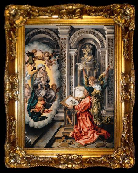 framed  GOSSAERT, Jan (Mabuse) Saint Luke Painting the Virgin (nn03), ta009-2